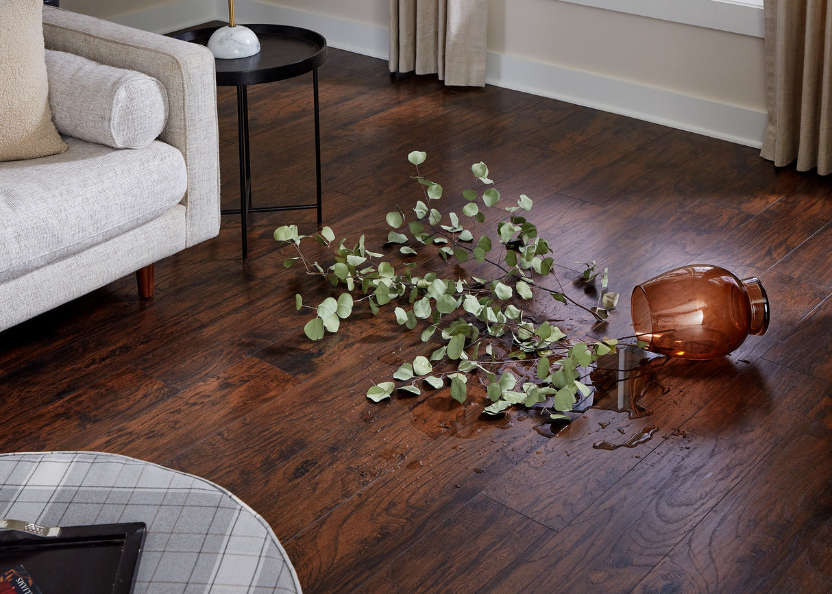 12mm Rustic Realm Hickory Water-Resistant Laminate Flooring 7.5 in. Width x 50.63 in. Length - Sample