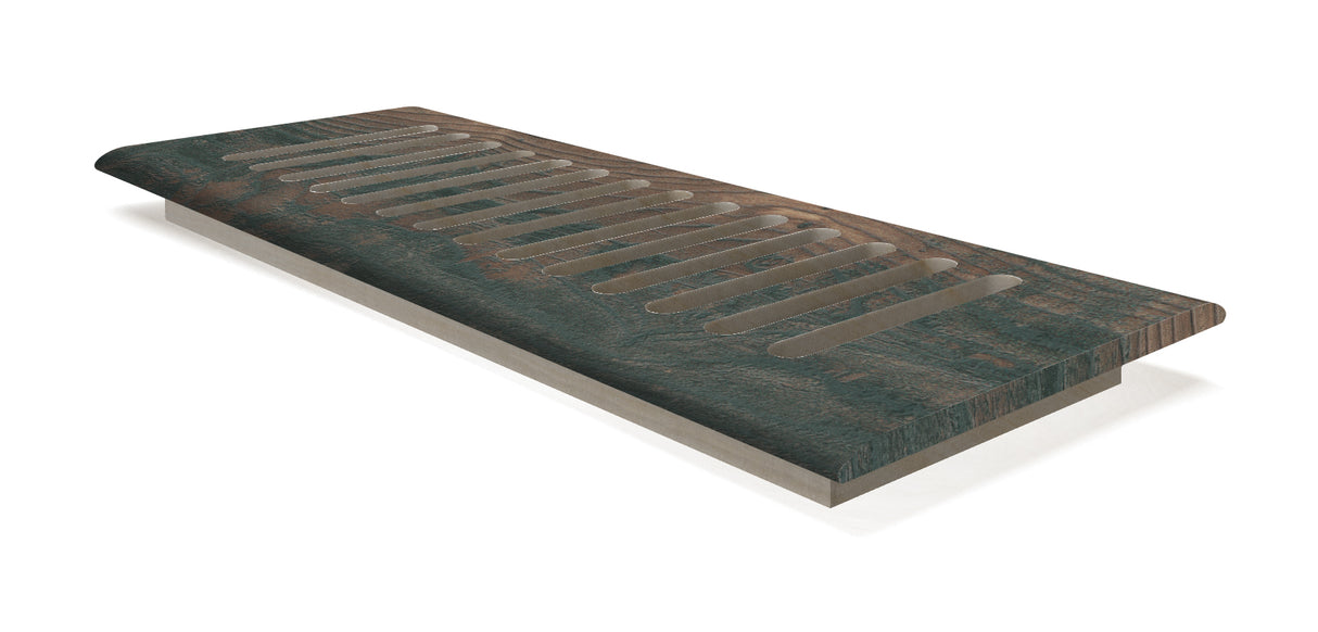 Antique Acres Oak Laminate 4 in. Wide x 12 in. Length Drop In Grill