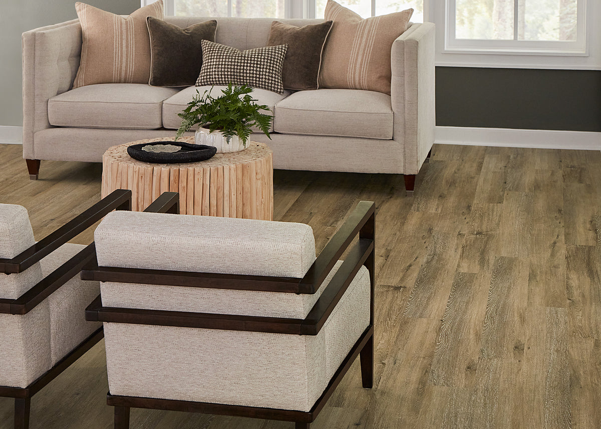 5mm w/pad Canton Brook Oak Waterproof Rigid Vinyl Plank Flooring 6 in. Wide X 48 in. Long