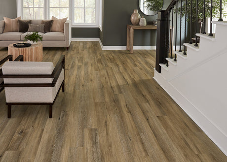 5mm w/pad Canton Brook Oak Waterproof Rigid Vinyl Plank Flooring 6 in. Wide X 48 in. Long