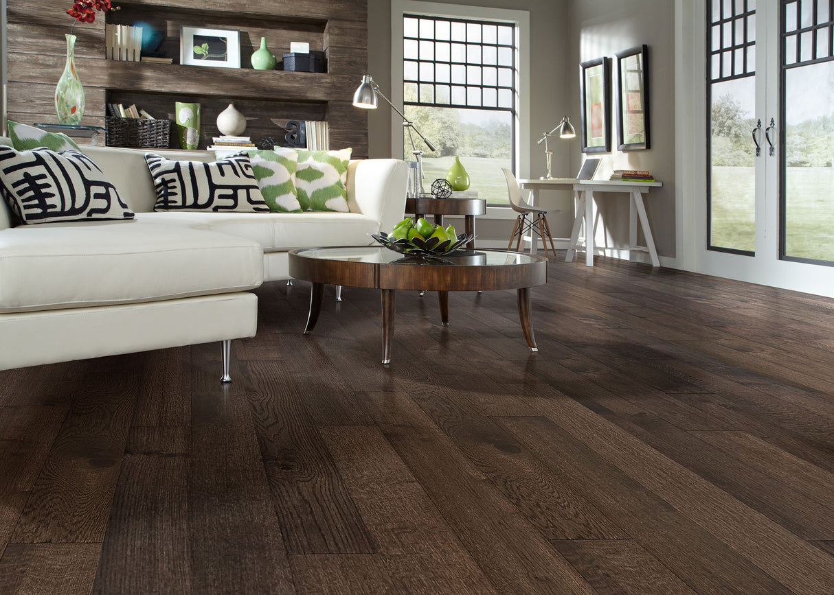 3/8 in. Russett White Oak Engineered Hardwood Wall Plank 5 in. Wide
