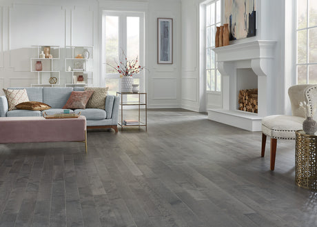 3/4 in. Pasque Island Distressed Prefinished Solid Hardwood Flooring 4.25 in. Wide