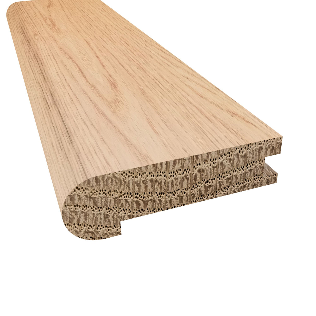Prefinished Golden White Oak Reserve 3/4 in. Thick x 3.13 in. Wide x 6.5 ft. Length Stair Nose