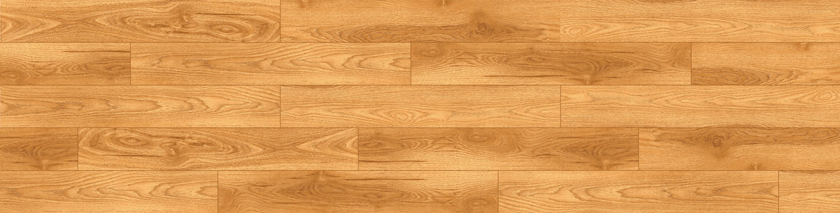 9mm w/pad Red Oak Water-Resistant Hybrid Resilient Flooring 7.56 in. Wide x 50.63 in. Long