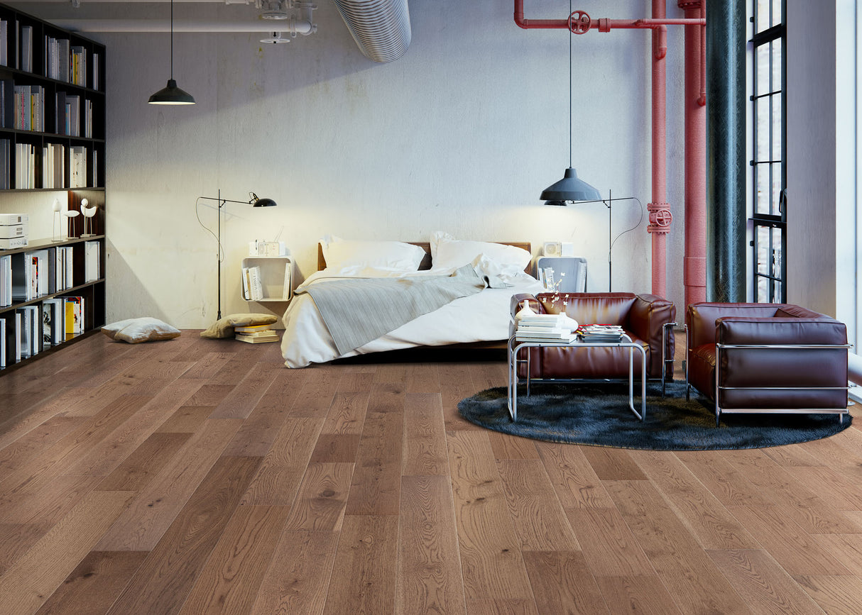 7/16 in. Tullamore White Oak Distressed Engineered Hardwood Flooring 7.4 in. Wide