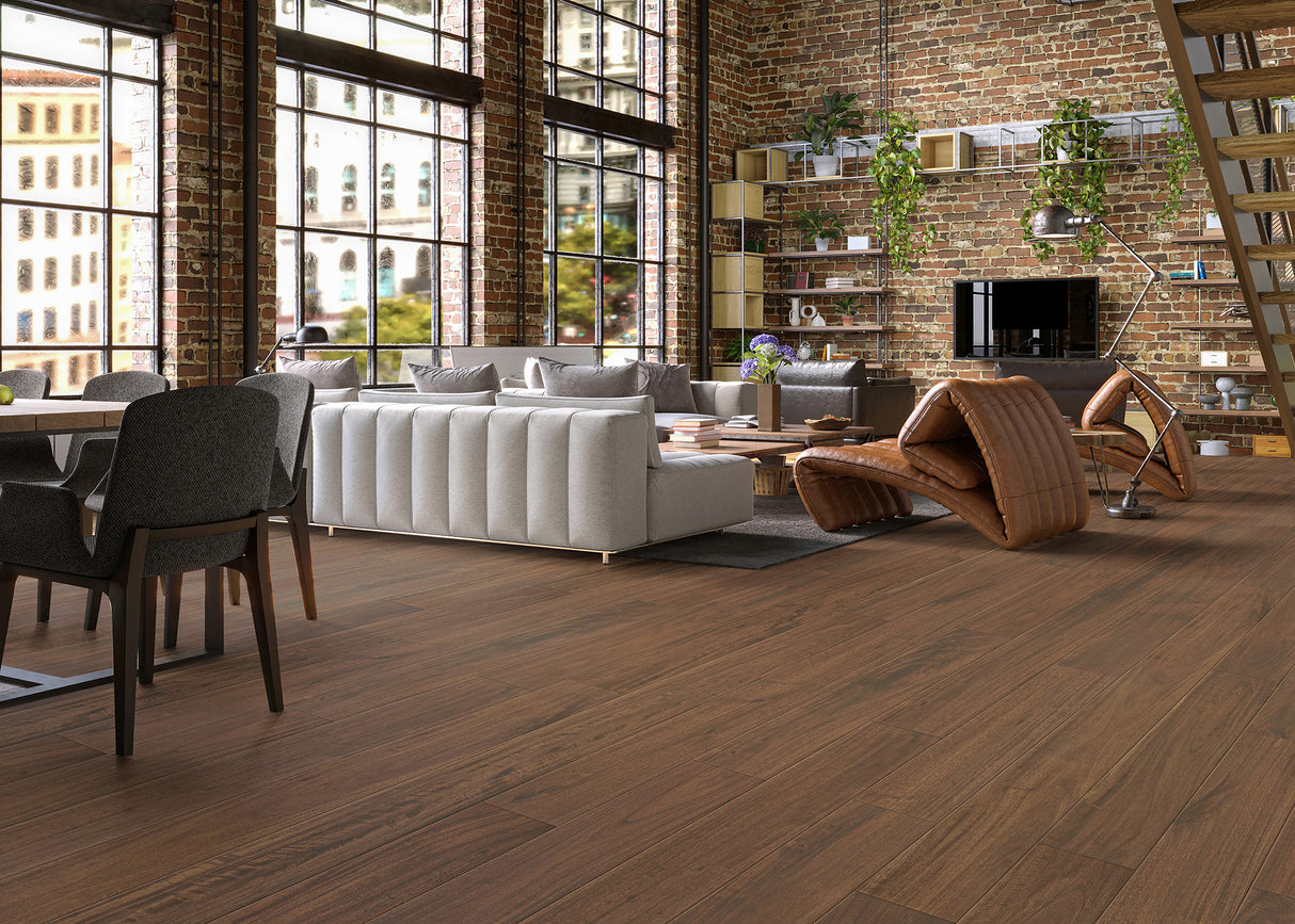 Prefinished Engineered Hardwood Distressed Brandy Acacia 9/16" x 4.84" - Stack Out - 644.65 Sq. Ft.