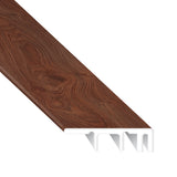 Brazilian Cherry Waterproof Hybrid Resilient 1.5 in. Wide x 7.5 ft. Length End Cap