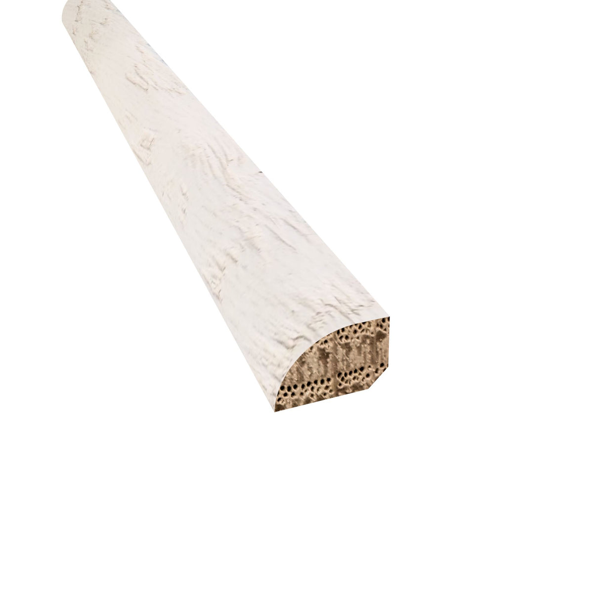 Prefinished Chelsea Chevron Hardwood 1/2 in. Thick x 0.75 in. Wide x 78 in. Length Shoe Molding