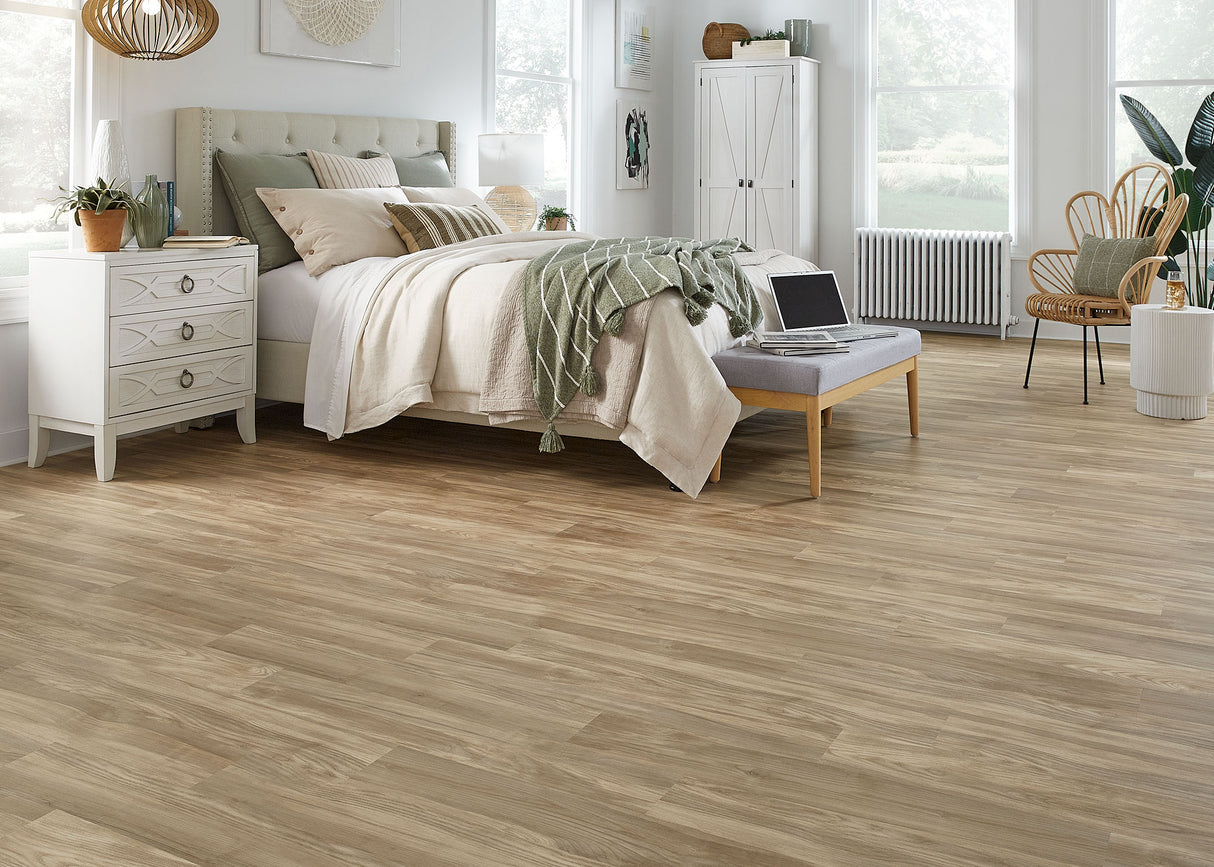 4mm Hunter Valley Ash w/pad Waterproof Rigid Vinyl Plank Flooring - Sample