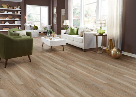 5mm w/pad San Fernando Hickory Waterproof Rigid Vinyl Plank Flooring 7.12 in. Wide x 48 in. Long