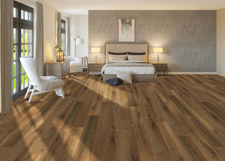 6mm w/pad Claremont Maple Waterproof Rigid Vinyl Plank Flooring 7 in. Wide X 48 in. Long