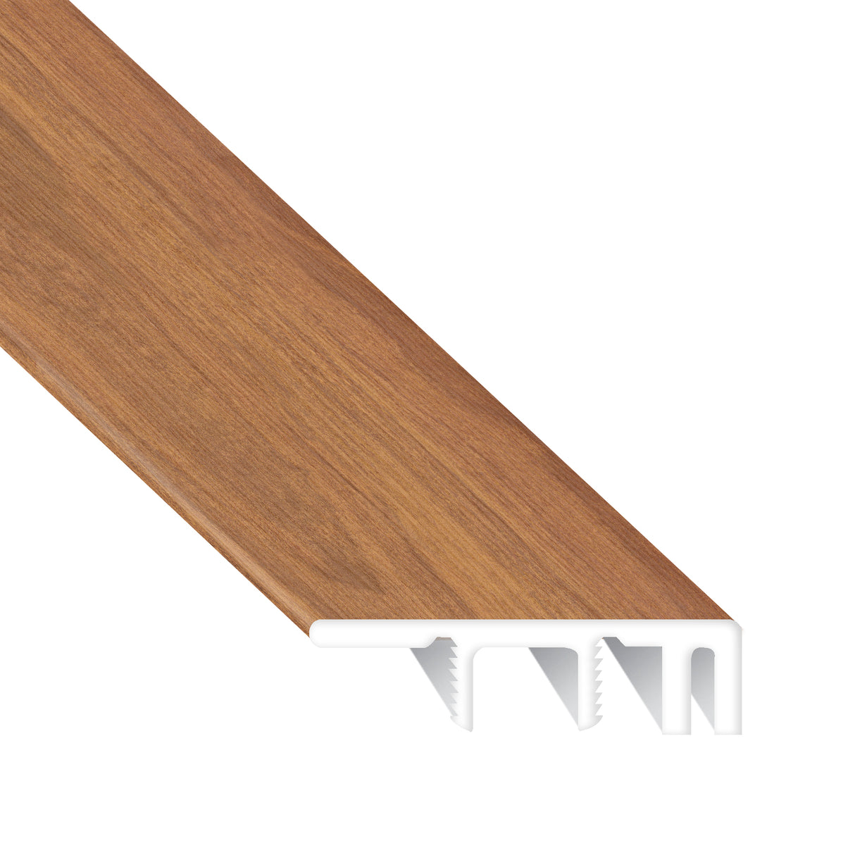 Red Cumaru Laminate Waterproof 1.5 in wide x 7.5 ft Length Low Profile End Cap