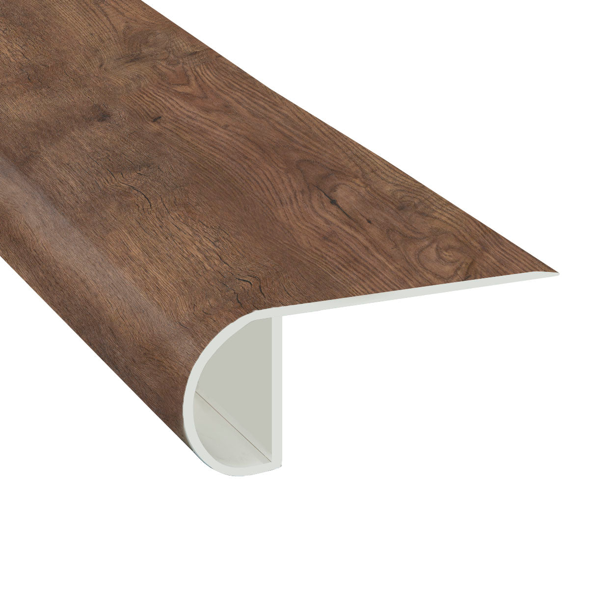 Whiskey Barrel Oak Laminate Waterproof 2.25 in wide x 7.5 ft Length Low Profile Stair Nose