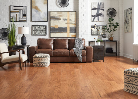 3/8 in. Gunstock Oak Engineered Hardwood Flooring 5 in. Wide - Sample