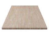 Unf. Essential Hevea 8 ft. L x 25 in. W x 1-1/2 in. Thick Solid Butcher Block Countertop