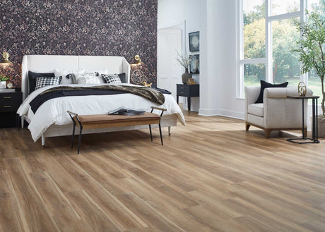 5mm w/pad Shoreway Oak Waterproof Rigid Vinyl Plank Flooring 7.1 in. Wide x 48 in. Long