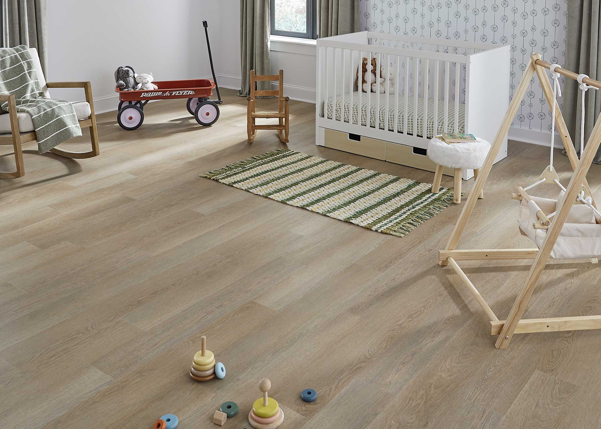 6mm w/pad Merritt Oak Waterproof Rigid Vinyl Plank Flooring 7.1 in