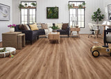 6mm w/pad Roosevelt Oak Waterproof Rigid Vinyl Plank Flooring 7.08 in. Wide x 60 in. Long
