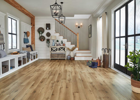 5mm w/pad Woodley Oak Waterproof Rigid Vinyl Plank Flooring 6 in. Wide x 48 in. Long - Sample