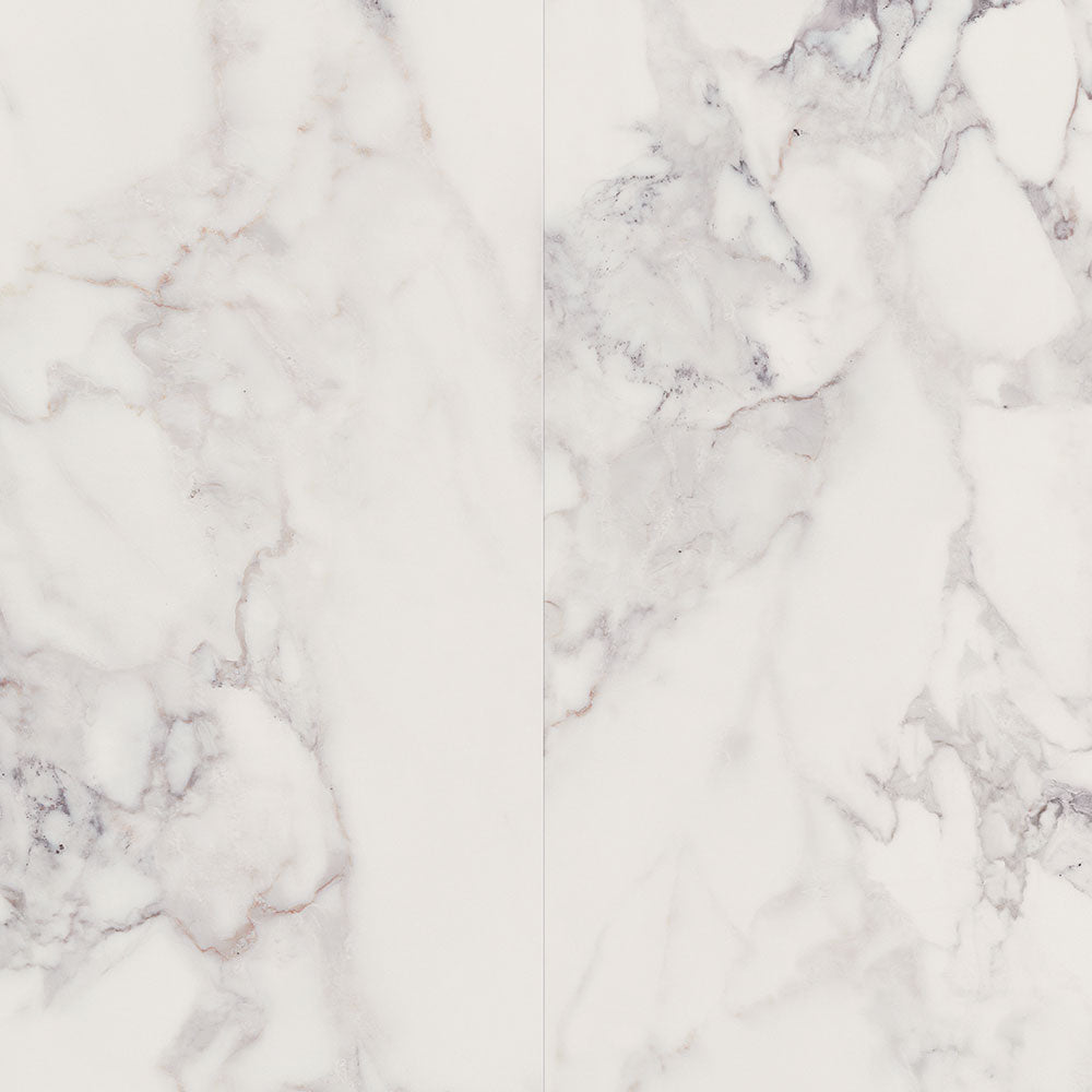 10mm Trevi Fountain Marble High Gloss Water-Resistant Laminate Flooring 9.6 in. Width x 54.4 in. Length