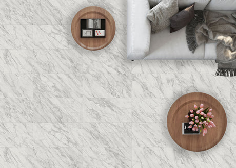 12 in. x 24 in. Marmo Nuvola Porcelain Tile