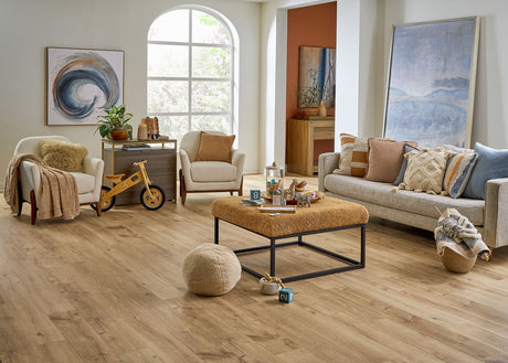 5mm w/pad Yorkshire Cottage Oak Waterproof Rigid Vinyl Plank Flooring 6.81in Wide x 51in Long - Sample