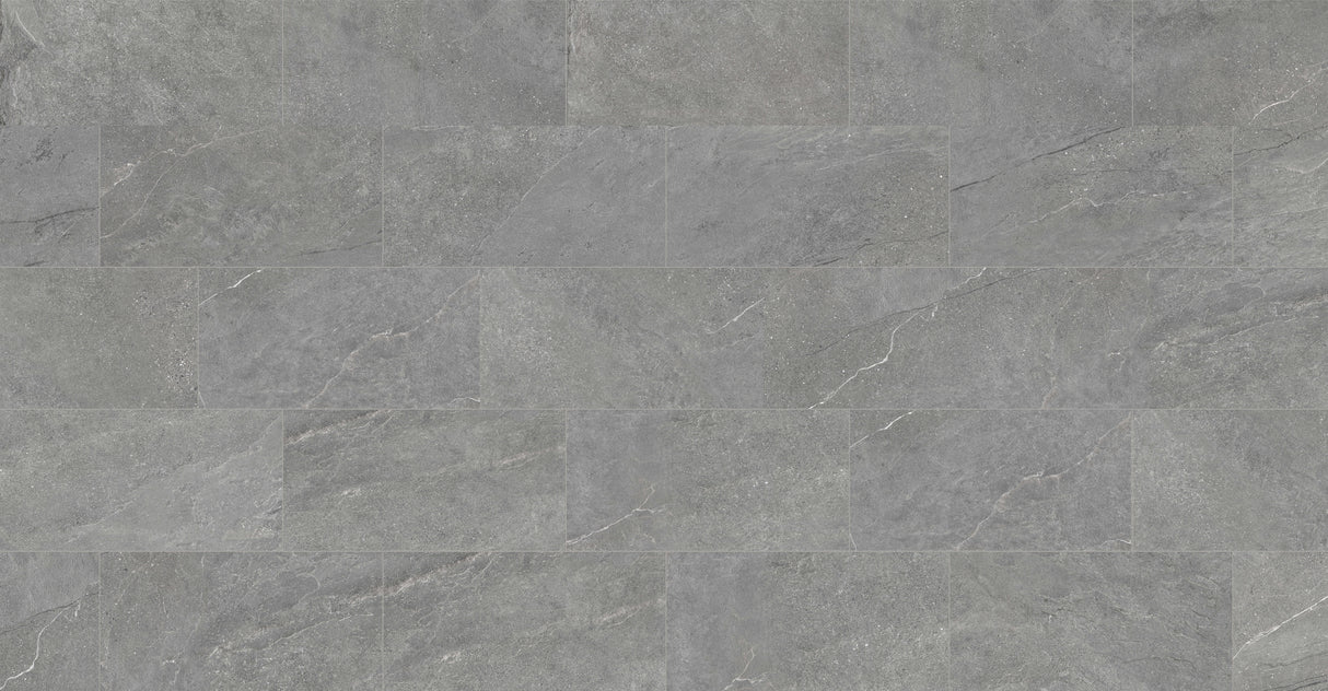 12 in. x 24 in. Quarzo Grigio Porcelain Tile