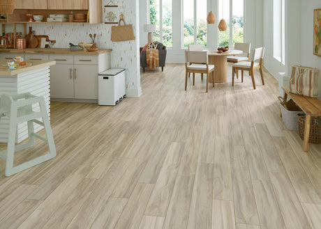5mm w/pad Norwegian Walnut Waterproof Rigid Vinyl Plank Flooring 6.81 in. Wide x 51 in. Long - As-Is - Stack Out - 871.86 Sq. Ft.