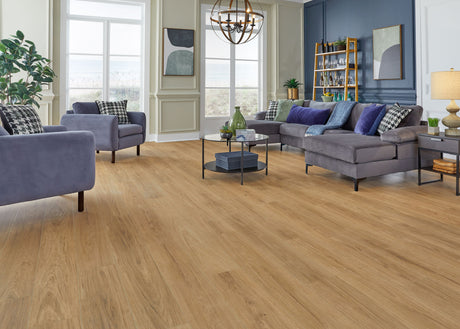 6.5mm w/pad Luven Oak Waterproof Rigid Vinyl Plank Flooring 8 in. Wide x 60 in. Long - Sample