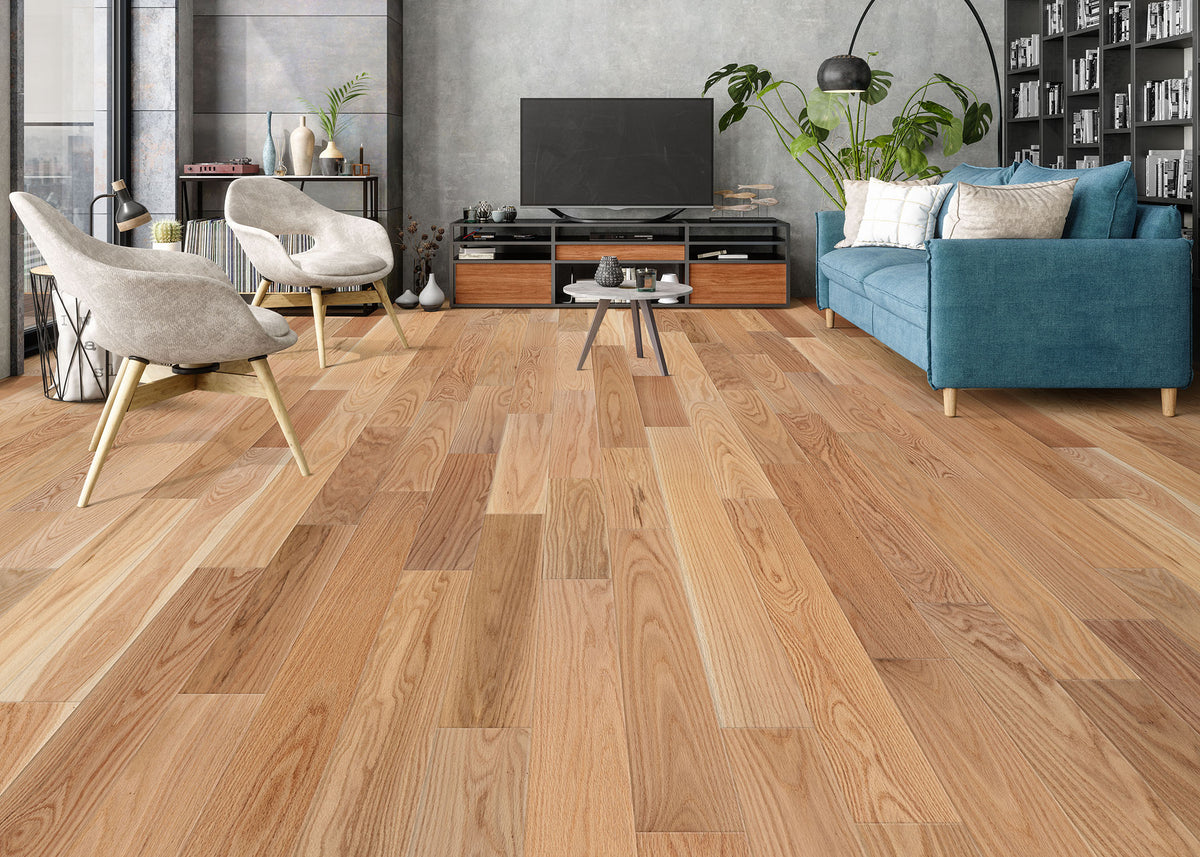 7/16 in. Select Red Oak Prefinished Engineered Hardwood Flooring 5.4 in. Wide