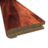 Prefinished Jasper Mahogany Hardwood 3/4 in. Thick x 3.125 in. Wide x 78 in. Length Stair Nose