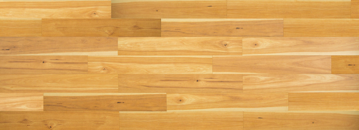 9mm w/pad Honey Falls Hickory Water-Resistant Hybrid Resilient Flooring - Sample