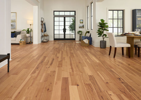 7/16 in. Matte Natural Hickory Engineered Hardwood Flooring 5.4 in. Wide - Sample