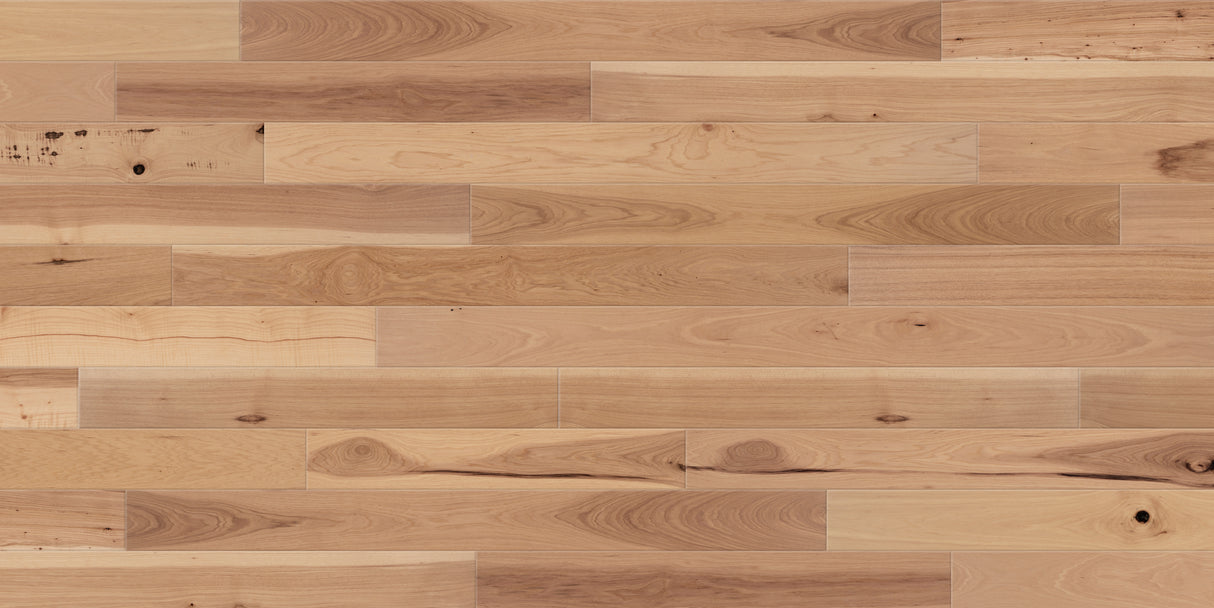 7/16 in. Matte Natural Hickory Engineered Hardwood Flooring 5.4 in. Wide - Sample