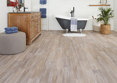 5mm w/pad Southern Summit Ash Waterproof Rigid Vinyl Plank Flooring 5.75 in. Wide x 48 in. Long