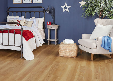 5mm w/pad Cumberland Cherry Waterproof Rigid Vinyl Plank Flooring 5.75 in. Wide x 48 in. Long