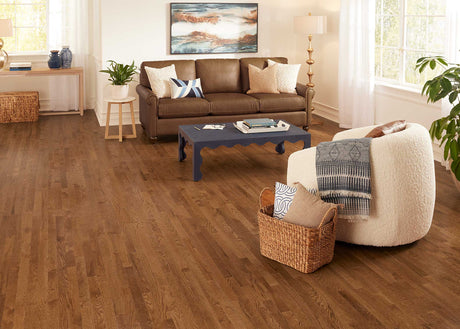 3/4 in. English Brown Oak Prefinished Solid Hardwood Flooring 2.25 in. Wide