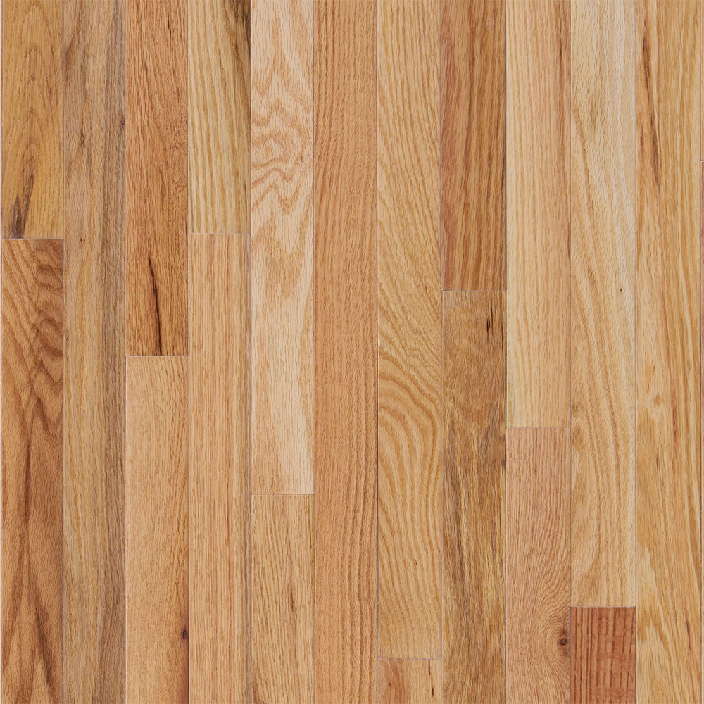 3/4 in. Natural Red Oak Prefinished Solid Hardwood Flooring 2.25 in. Wide