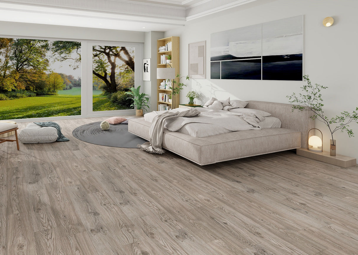 6mm w/pad Portland Oak Waterproof Rigid Vinyl Plank 7.09 in. Wide x 48 in. Long