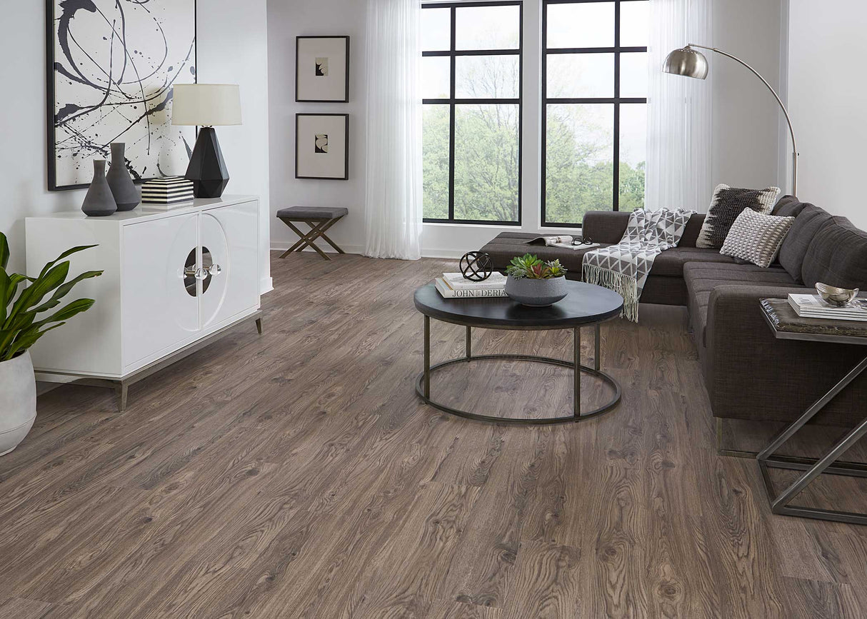 6mm w/pad Portland Oak Waterproof Rigid Vinyl Plank 7.09 in. Wide x 48 in. Long