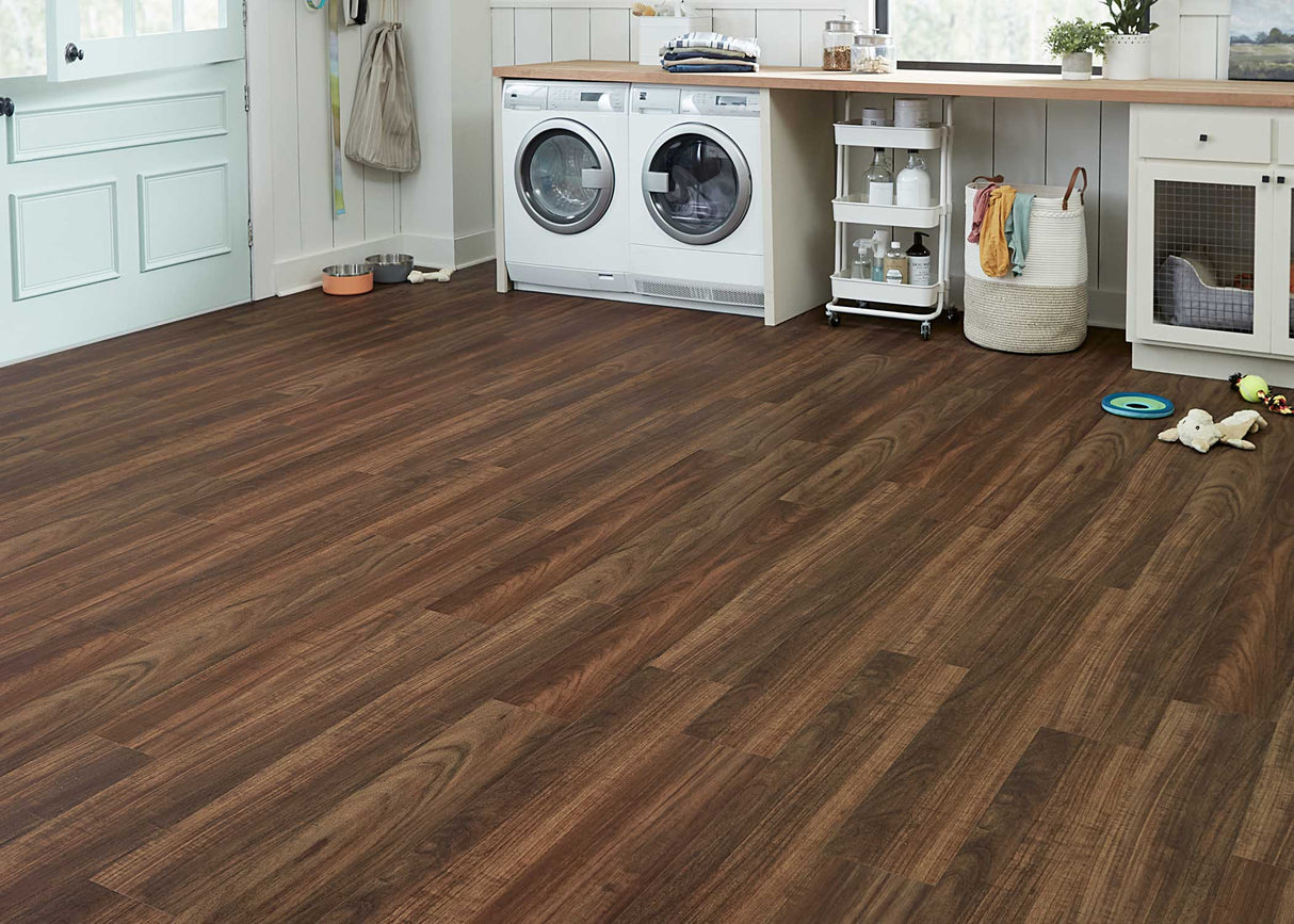 6mm w/pad Vermont Curupay Waterproof Rigid Vinyl Plank 7.09 in. Wide x 48 in. Long