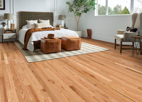 3/4 in. Natural Oak High Gloss Prefinished Solid Hardwood Flooring 2.25 in. Wide
