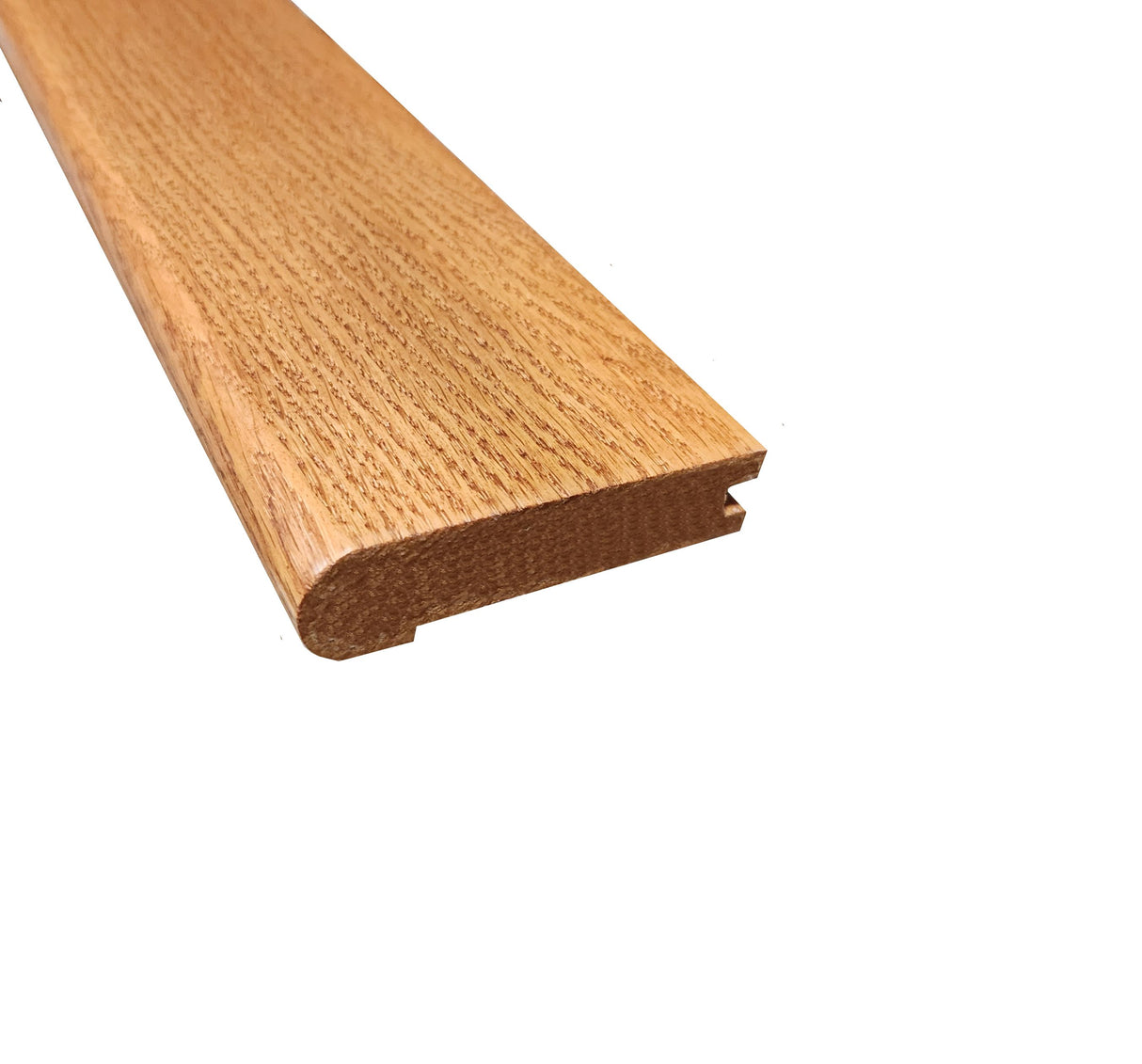 Prefinished Gunstock Oak Hardwood 3/4 in. Thick x 3.125 in. Wide x 78 in. Length Stair Nose