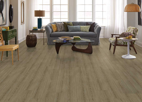 8mm w/pad Bayside Cottage Oak Waterproof Rigid Vinyl Plank Flooring 8.86 in. Wide x 60 in. Long