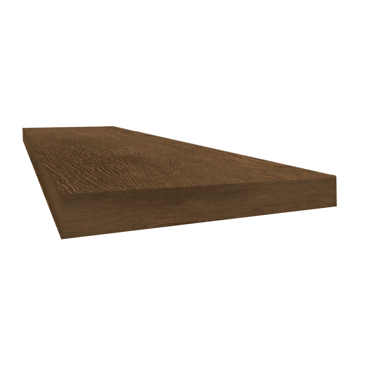 CoreLuxe Parker Peak Walnut 48" Square Retrofit Tread with Return
