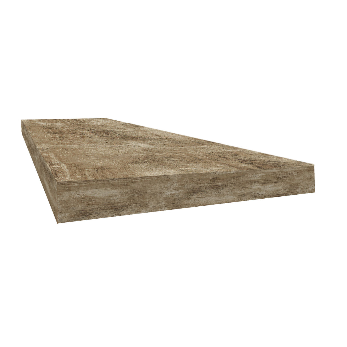 CoreLuxe Wagon Wheel Oak 48" Square Retrofit Tread with Return