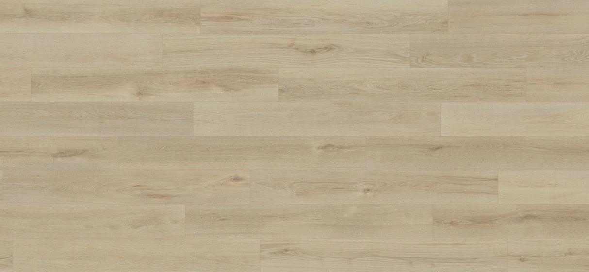 8mm w/pad Goldfinch Oak Water-Resistant Hybrid Resilient Flooring 6.97 in. W x 50.79 in. L - Sample