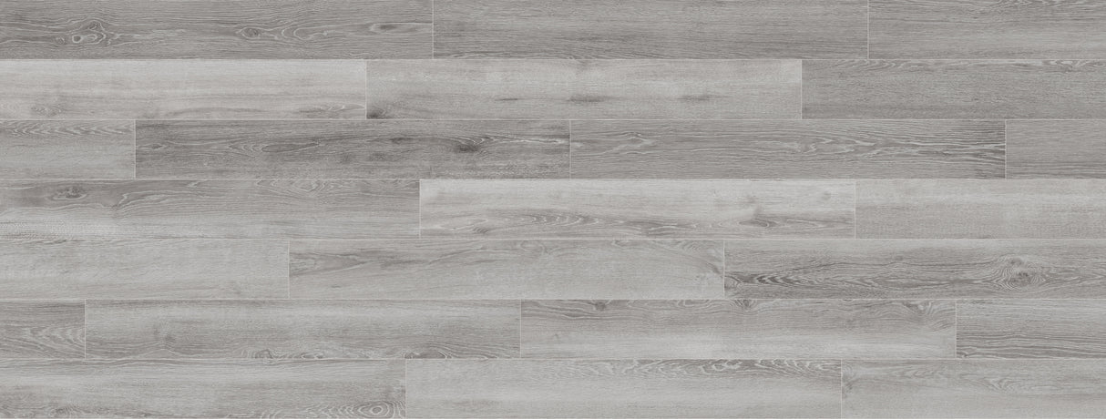 8mm w/pad Swedish Cottage Oak Water-Resistant Hybrid Resilient Flooring 6.97 in. W x 50.79 in. L Sample