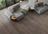 8mm w/pad Pendragon Peak Oak Water-Resistant Hybrid Resilient Flooring 6.97 in. Wide x 50.79 in. Long