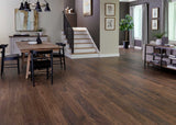 8mm w/pad Willow Bend Walnut Water-Resistant Hybrid Resilient Flooring - Sample